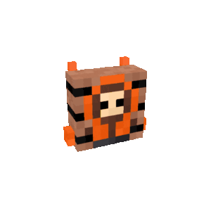 Orange Hood Backpack