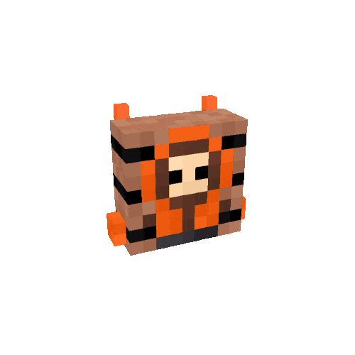 Orange Hood Backpack